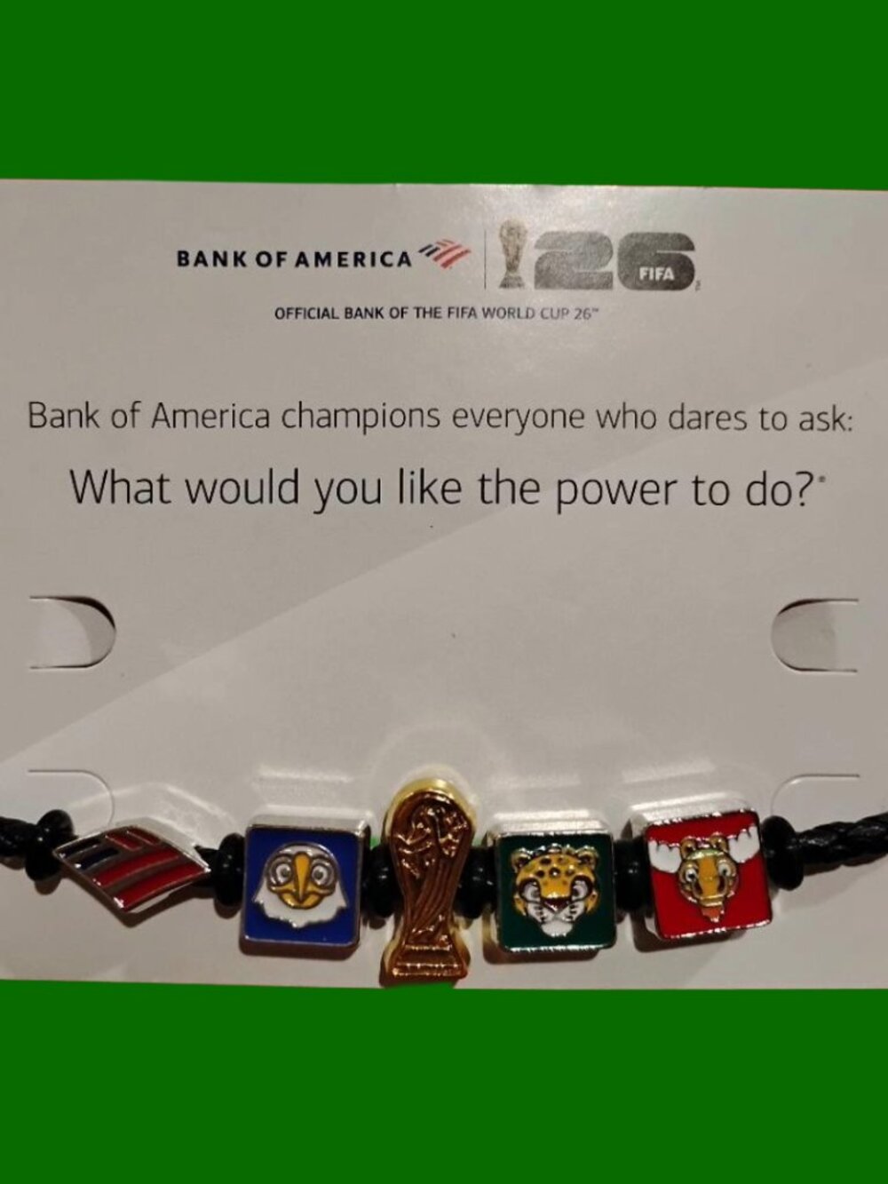 FIFA World Cup 2026 Bank Of America Charm Bracelet | Fan Band